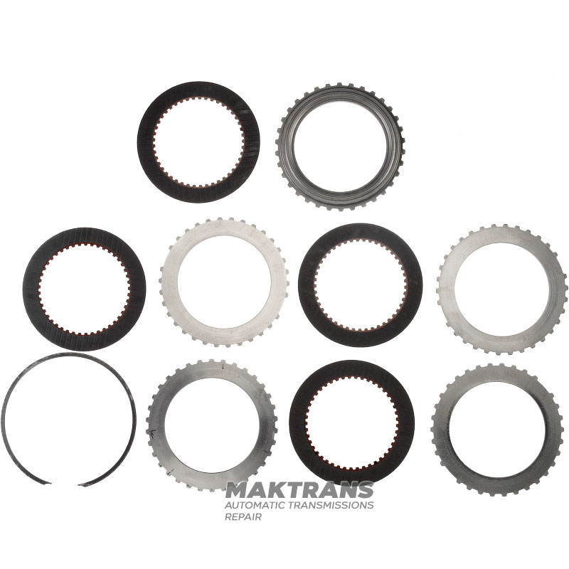 Kosz sprzęgła wstecznego FORD 4R75E, 4R75W, 4R70E, 4R70W (AODE) 3L3Z-7D044-AA, F2TZ-7B442-A, EOAZ-7B164-A - 4 tarcze cierne (całkowita grubość kompletu 19,50 mm)