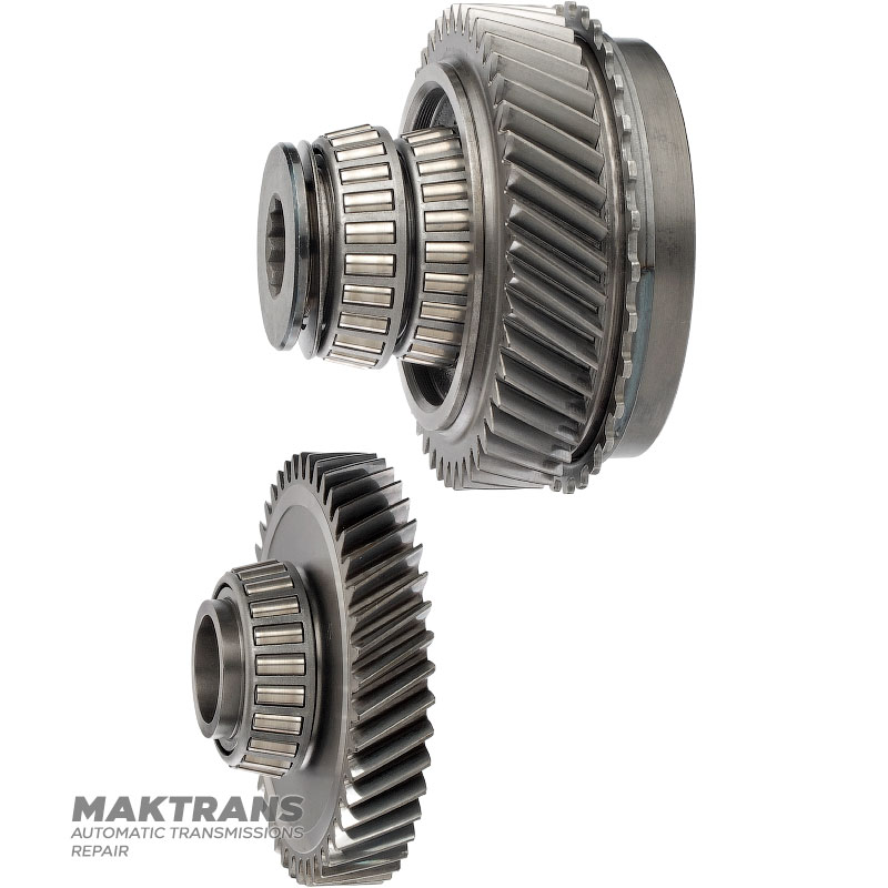 Komplet kół zębatych mechanizmu różnicowego śrubowego VAG 01M, 01N, 01P - 44 zęby (Ř zew. 118,70 mm), 45 zębów (Ř zew. 124,70 mm), koło koronowe (niezdejmowalne) 57 zębów