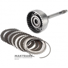 Wał wejściowy / bęben Sprzęgło Przednie (wzmocnione) FORD 4R70W, 4R75E, 4R75W (AOD, AODE, AODE-W) 6L3Z-7F207-A - (całkowita wysokość 322 mm, 5 tarcz ciernych)