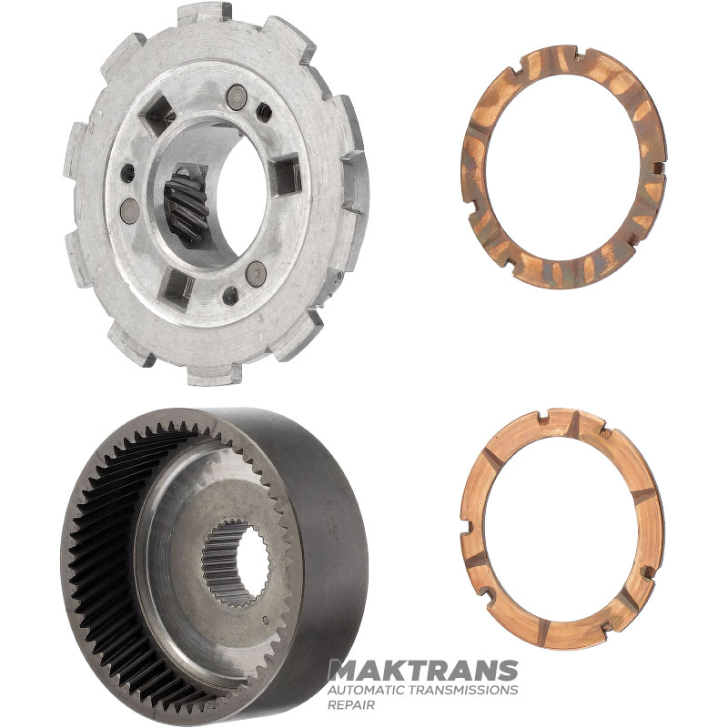 Tylna przekładnia planetarna FORD A4LD, 4R44E, 4R55E, 5R55E, 5R55N, 5R55S, 5R55W - obudowa aluminiowa, 3 zębniki (15 zębów, średnica zewnętrzna 24,40 mm), koło koronowe 57 zębów (średnica zewnętrzna 94,05 mm)