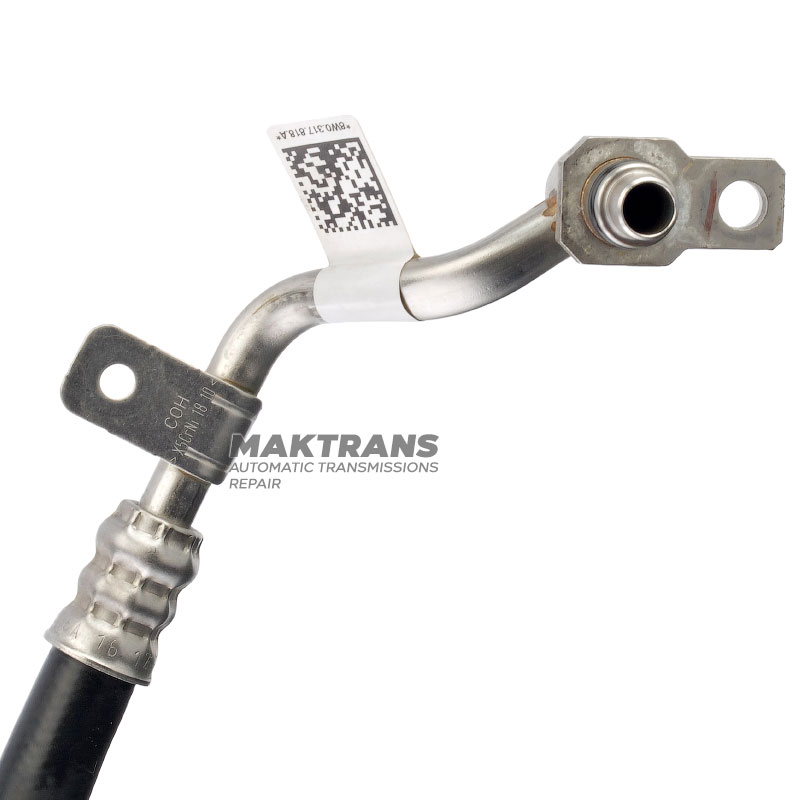 Przewód zasilający olej do wymiennika ciepła AUDI ZF 8HP65A - 8W0317818D, 8W0317818A (średnica metalowej złączki 16,30 mm)