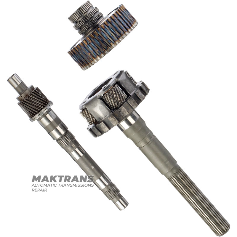 Tylna przekładnia planetarna / wał wyjściowy (długość wału 272 mm) TOYOTA A750E 3571360050, 3576060071, 3507760010 - 4 satelity (19 zębów na satelitach), długość wału 272 mm, 23 wypusty (zewnętrzna Ø 30,45 mm, długość wypustu wał 140 mm)