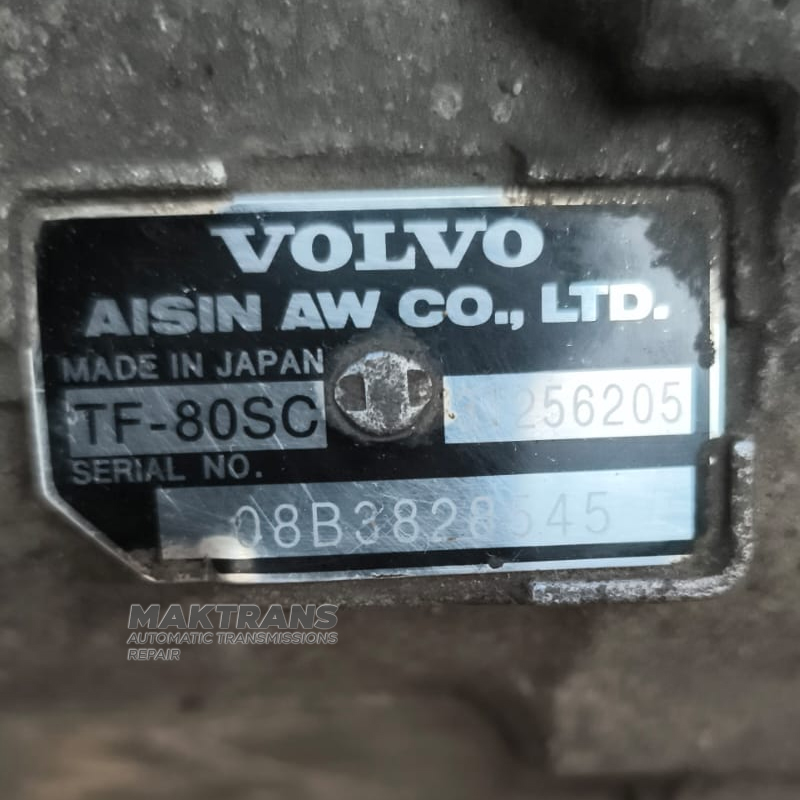 Automatyczna skrzynia biegów kompletna z konwerterem momentu obrotowego TF-80SC (AF40) 2WD — 31256205 (Volvo V70 3, 2.4L)