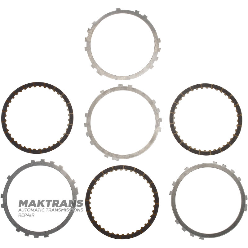 Zestaw tarcz ciernych i stalowych B1 Hamulec TOYOTA / LEXUS A750E, A750F, A760E, A760F - 3 tarcze cierne (łączna grubość zestawu 16 mm)
