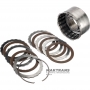 Sprzęgło bębnowe DIRECT FORD A4LD, 4R44E, 4R55E, 5R55E, 5R55N, 5R55S, 5R55W, XL2P-7D047-CB - 5 tarcz ciernych (całkowita grubość zestawu 20,55 mm)