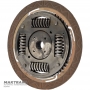 Tarcza cierna z tłumikiem sprężynowym przetwornika hydraulicznego GM 6L45, 6L50 — BMW (2006 - 2013) — (Ø zewnętrzna 220 mm, 27 rowków po stronie wewnętrznej)