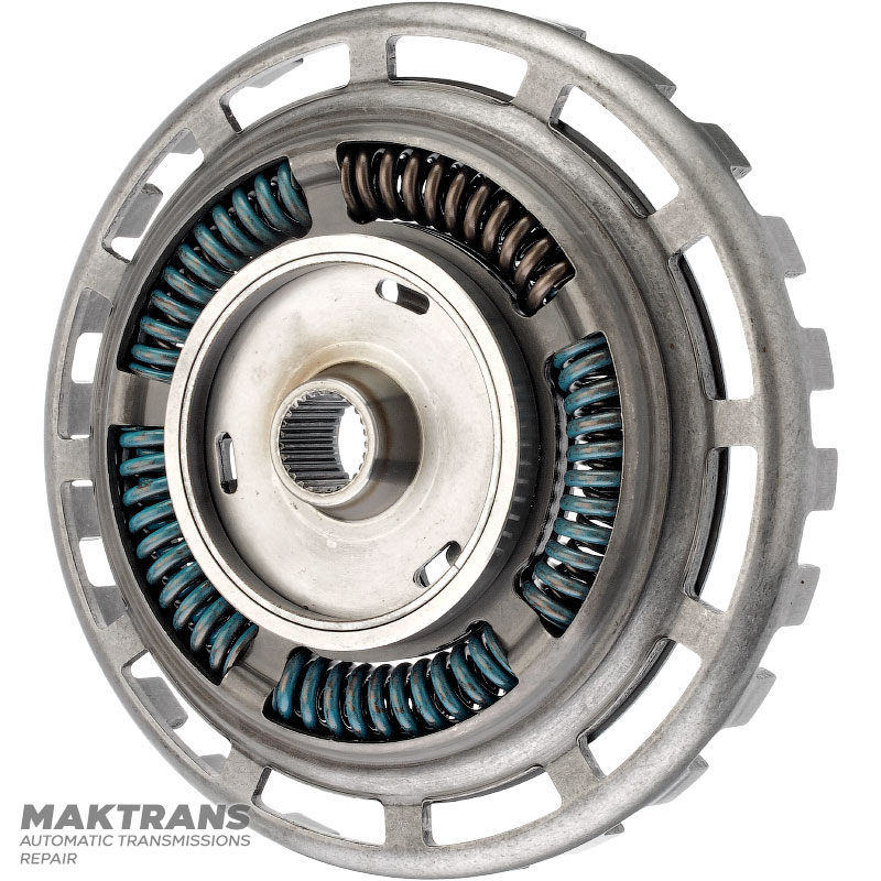 Tłumik sprężynowy przekładni hydrokinetycznej AUDI ZF 6HP19A (09L) — 000 044 / 000 236 (Ø zewn. 204,50 mm, 27 rowków, 12 otworów pod koło turbiny)