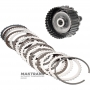 Wał wyjściowy, bęben sprzęgłowy K27 Mercedes-Benz 725.0 AMG A2902701300 - długość wału 135 mm, 30 rowków (Ø zewn. 31,70 mm), bęben K27 (7 tarcz ciernych)