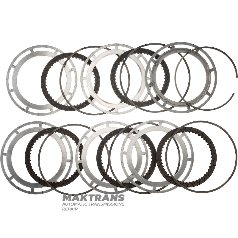 Zestaw tarcz stalowych i serwych B Hamulec FORD 10R140 — LC3Z-7B164-A, LC3Z-7B442-A (5 tarcz serwych)