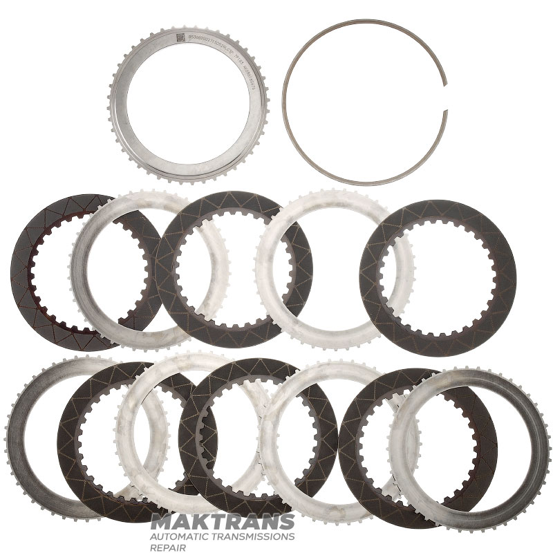 Komplet 6 opon stalowo-czarnych D Sprzęgło FORD 10R140 LC3Z-7B164-B, LC3Z-7G474-A, LC3P-7P183-AK - 6 opon czarnych (grubość opony 23,35 mm / 27,90 mm)