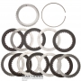 Komplet 6 opon stalowo-czarnych D Sprzęgło FORD 10R140 LC3Z-7B164-B, LC3Z-7G474-A, LC3P-7P183-AK - 6 opon czarnych (grubość opony 23,35 mm / 27,90 mm)