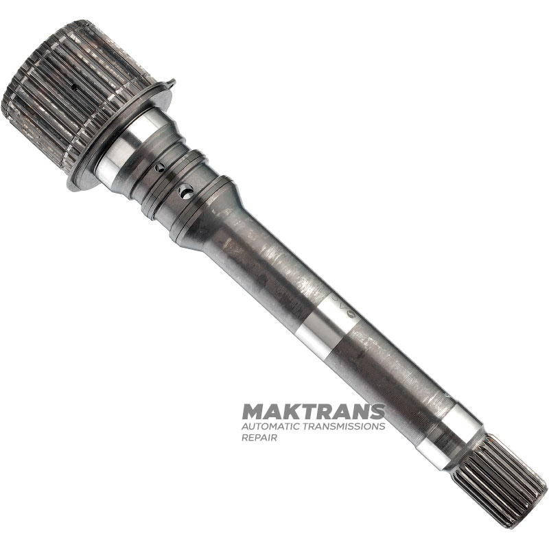 Wał wejściowy ALLISON 1000 29539506 - długość wału 346 mm, 25 rowków (Ø zewn. 32,25 mm) / 34 rowki (Ø zewn. 69,85 mm), do łożyska igiełkowego 43,80 mm
