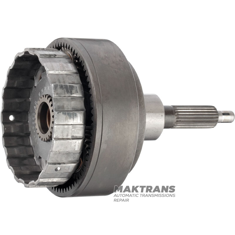 Przekładnia planetarna OVERDRIVE FORD A4LD, 4R44E, 4R55E, 5R55E — 3 satelity (25 zębatek), oś 24 zębatki (średnia szerokość osi 36,85 mm), oś 72 zębatki (średnia szerokość osi 115,50 mm), 23 osie (długość osi 39 mm)