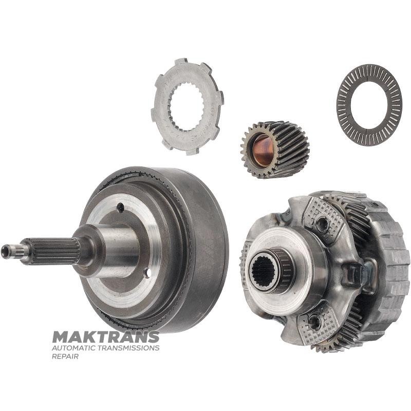 Przekładnia planetarna OVERDRIVE FORD A4LD, 4R44E, 4R55E, 5R55E — 3 satelity (25 zębatek), oś 24 zębatki (średnia szerokość osi 36,85 mm), oś 72 zębatki (średnia szerokość osi 115,50 mm), 23 osie (długość osi 39 mm)