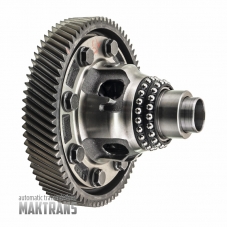 Mechanizm różnicowy 2WD (zmontowany) VAG DSG 0GC DQ381 0GC409155 — łożyska z pierścieniami zewnętrznymi, (koło zębate pierścieniowe 75 zębów, średnica zewnętrzna 226,15 mm)