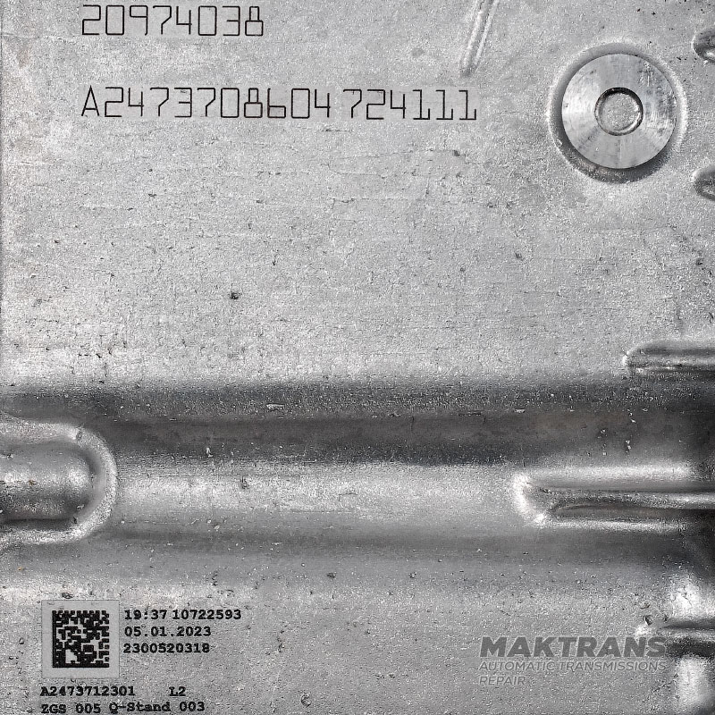Zespół przekładni z przekładnią kątową Mercedes-Benz 724.1 8G-DCT — A2473708604 (Mercedes-Benz GLB-Class 2023 X247 OM654920)
