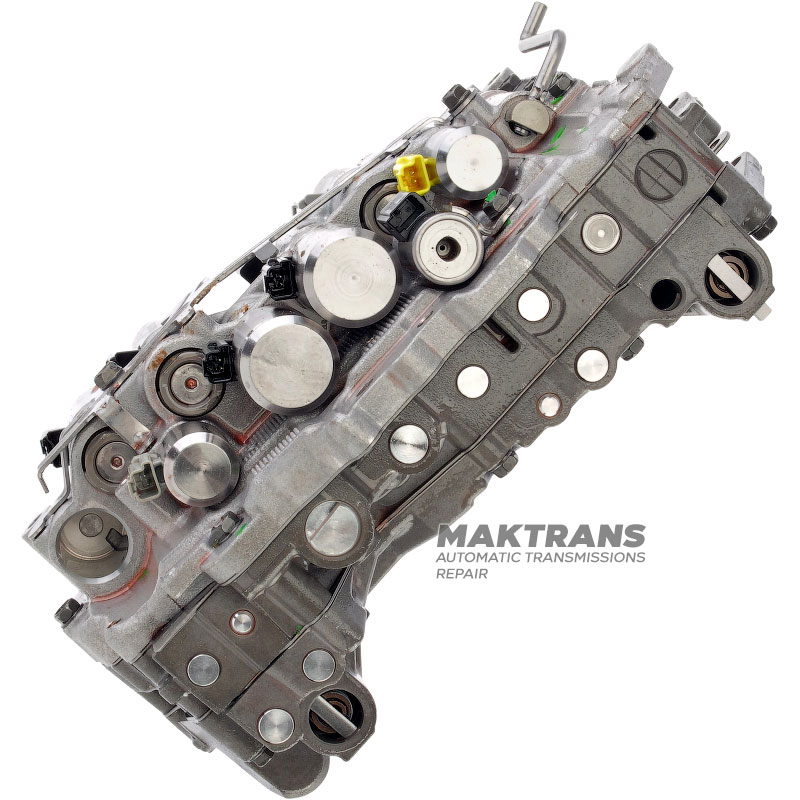 Korpus zaworów kompletny z elektromagnesami Aisin Warner TG-81SC 75040 - płyty separacyjne J0 / H0 (zdjęte z nowych skrzyń biegów)