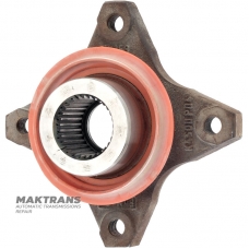 Kołnierz wału wyjściowego FORD 6R60, 6R80 — FL3P-7A021-AC, wysokość całkowita 65 mm, 4 otwory montażowe (środek ↔środek 85 mm), 31 rowków