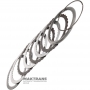 Zestaw tarcz stalowych i ciernych 3-5-R Clutch GM 6T30, 6T31 - 24231692, 24261225, 3 tarcze cierne (całkowita grubość 19,50 mm)