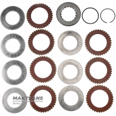 Zestaw sprzęgła C1 ALLISON 1000 ze stali i tarcz ciernych - 7 tarcz ciernych (całkowita grubość zestawu 40,20 mm), 29538468, 29530314