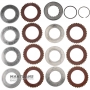 Zestaw sprzęgła C1 ALLISON 1000 ze stali i tarcz ciernych - 7 tarcz ciernych (całkowita grubość zestawu 40,20 mm), 29538468, 29530314
