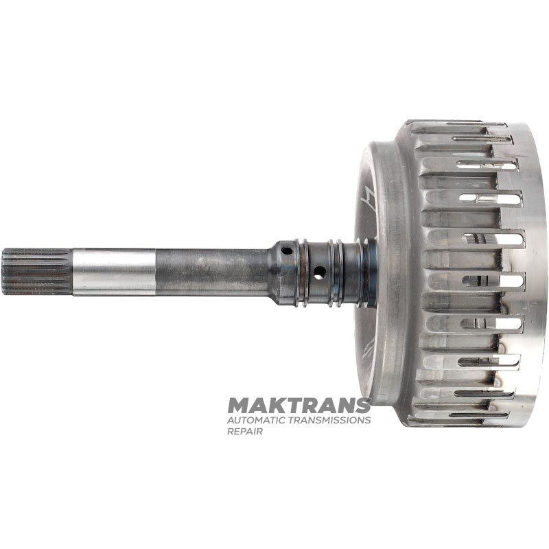 Regenerowany bęben FORWARD (pusty, bez tłoków i tarcz) TOYOTA AC60E, AC60F - 20 rowków (Ř zewn. 21,30 mm), wysokość całkowita 233 mm, długość maksymalna 185 mm