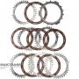 Zestaw sprzęgła C4 ALLISON 1000 ze stali i tarcz ciernych - 6 tarcz ciernych (całkowita grubość zestawu 37,15/40,75 mm), 29542192, 29542191, 29531049, 29546701, 29535640