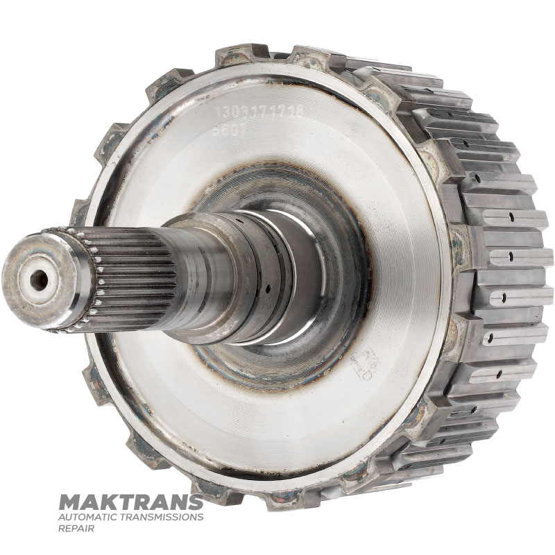 Kosz napędu K27 (4 tarcze cierne), wał wyjściowy (4WD) Mercedes-Benz 725.0 — (wysokość całkowita 196 mm, 30 rzędków (Ř zewn. 31,65 mm)
