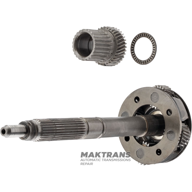 Przekładnia planetarna tylna, wał wyjściowy Mercedes-Benz 722.3 A1262720007, A1262701743 — długość całkowita 346 mm (27 zębów, średnica zewnętrzna 29,30 mm), 4 satelity (21 zębów, średnica zewnętrzna 37,60 mm)