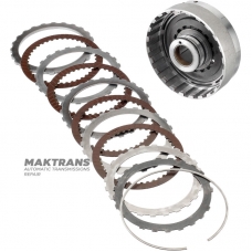 Sprzęgło bębnowe OVERDRIVE ZF 4HP22, 4HP24 — 1043430098 (4 tarcze cierne, całkowita grubość zestawu 17,50 mm)