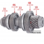 Wał wyjściowy napędu różnicowego nr 2 VAG DSG DQ500 0BT, 0BH — 18 (Ø 70 mm), 48 (Ø 130 mm), 33 (Ø 78 mm), 46 (Ø 113 mm), 31 (Ø 70 mm)