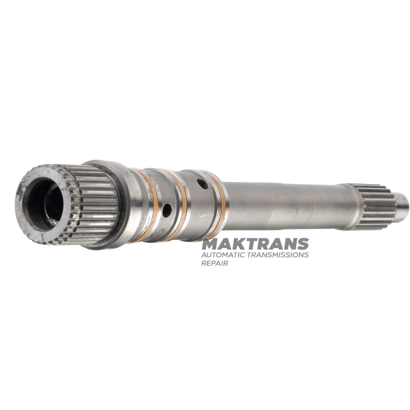 Wał wejściowy (z nową tuleją) DODGE CHRYSLER 62TE 68004290AA - długość wału 221,50 mm, 21 wielowypustów (Ø zewn. 19 mm) / 31 wielowypustów (Ø zewn. 25,05 mm)