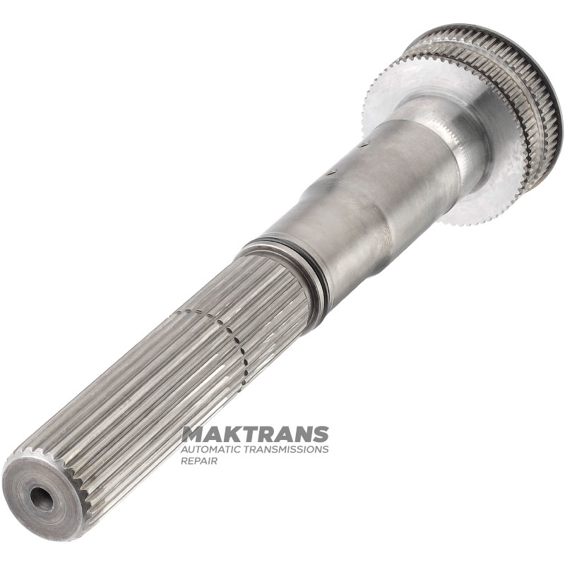 Wał wyjściowy ZF 4HP22, 4HP24 - długość całkowita 233 mm, 25 rzędków (Ř zewnętrzna 27,35 mm)