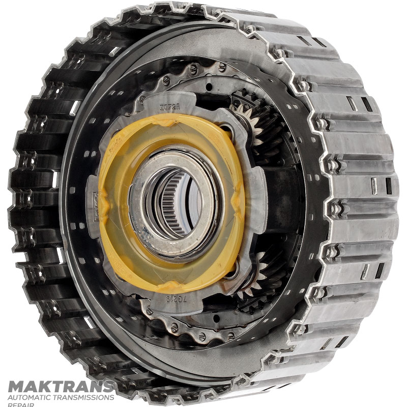 Kosz sprzęgła A / przednia przekładnia planetarna (4 zębatki) FORD 6R60 6R75 6R80 - 3 tarcze cierne (całkowita grubość zestawu 16,90 mm)