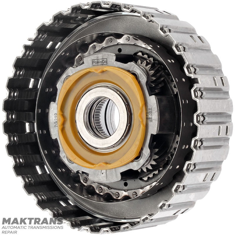 Kosz sprzęgła A / przednia przekładnia planetarna (4 zębatki) FORD 6R60 6R75 6R80 - 5 tarcz ciernych (całkowita grubość zestawu 26 mm)