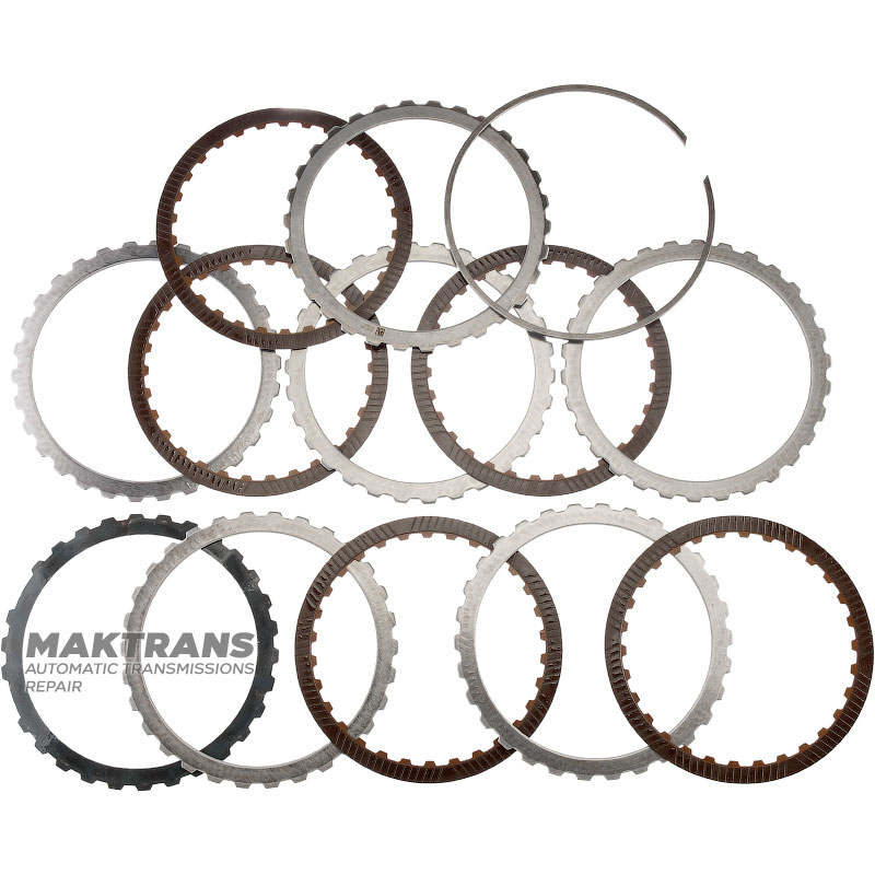 Kosz sprzęgła A / przednia przekładnia planetarna (4 zębatki) FORD 6R60 6R75 6R80 - 5 tarcz ciernych (całkowita grubość zestawu 26 mm)