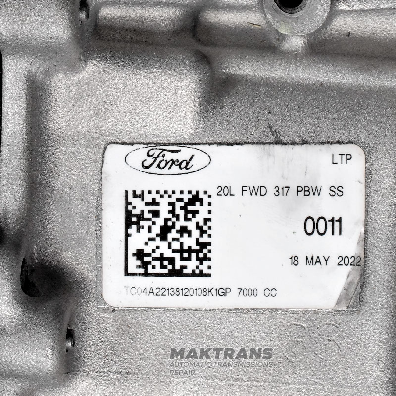 Odnowiona i sprawdzona automatyczna skrzynia biegów FORD 8F40 DIESEL, 2WD — K1GP-7000-CC (przekładnia końcowa 44/44, FORD GALAXY 2.0 TDCI ECOBLUE 2018-2023)