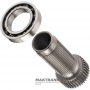 Wał pośredni, koło wyłączników skrzyni rozdzielczej FORD BW4404 — 4404-665-001, długość 154 mm, 45 wypustów (Ř zewn. 48,45 mm), 37 zębów na kole zębatym (69,85 mm), F77A-7A195-VA, 44-04-000-005 (95-01 Ford Explorer)