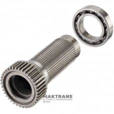 Wał pośredni, koło wyłączników skrzyni rozdzielczej FORD BW4404 - 4404-665-001, długość 154 mm, 45 wypustów (Ř zewn. 48,45 mm), 37 zębów na kole zębatym (69,85 mm), F77A-7A195-VA, 44-04-000-005 (95-01 Ford Explorer)