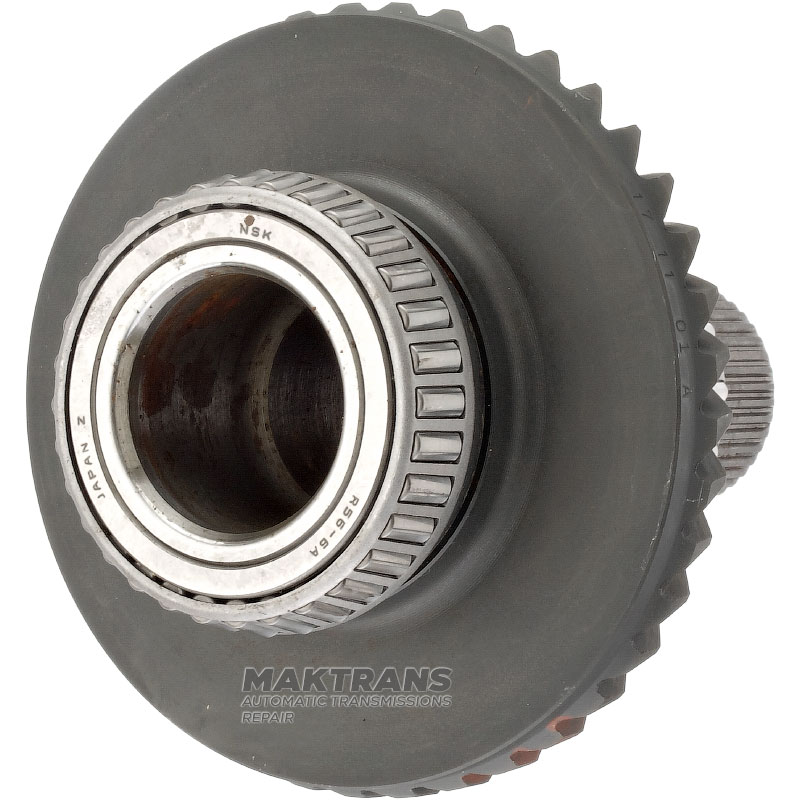 Wał wejściowy z przekładnią hipoidalną przekładni kątowej (skrzynia rozdzielcza) TOYOTA UB80E, UB80F — 4120152010, 9036656004, 9036645038, 44 wypusty (średnica zewnętrzna 45,20 mm), koło zębate 41 zębów (średnica zewnętrzna 142,90 mm)