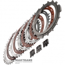 Zestaw tarcz stalowych i ciernych C4 Clutch ALLISON 1000, 2000, 2400 - 4 tarcze cierne (grubość 2,30 mm, 117 zębów), całkowita grubość zestawu 34,70 mm (31 mm), 29542192, 29542191, 29531049, 29546701, 29535640