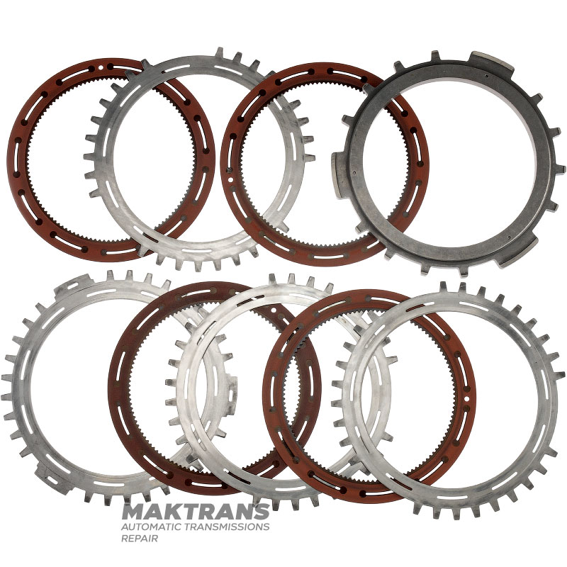Zestaw tarcz stalowych i ciernych C4 Clutch ALLISON 1000, 2000, 2400 - 4 tarcze cierne (grubość 2,30 mm, 117 zębów), całkowita grubość zestawu 34,70 mm (31 mm), 29542192, 29542191, 29531049, 29546701, 29535640