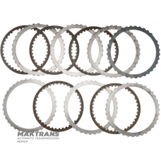 Zestaw tarcz ciernych i stalowych B Brake ZF 8HP65A, 8HP75 GEN2 (do podobieństwa z zestawami ciernymi) - 5 tarcz ciernych (Ř zewn. 193,50 mm), UWAGA! Pierścienie cierne nie są wbudowane!