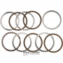 Komplet tarcz stalowych i ciernych FORD Low / Reverse Brake 6R60, 6R75, 6R80 - 4 tarcze cierne (całkowita grubość kompletu 19,20 mm)