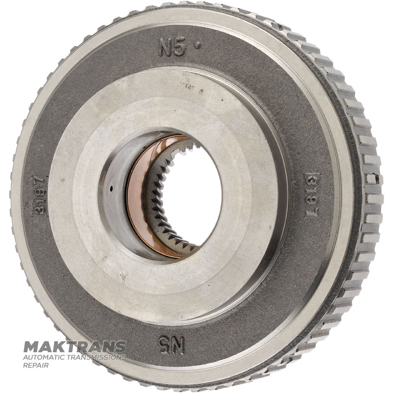 Kosz sprzęgła COAST FORD E4OD, 4R100 — E9PT-7G419-BA, 2 tarcze cierne (61 zębów, średnica zewnętrzna 167,50 mm)
