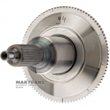 Wał pośredni z kołem zębatym kołnierzowym OVERDRIVE FORD E4OD, 4R100 — E9TZ-7A658-A, wysokość całkowita 150 mm, 30 rowków (Ø zewn. 25,15 mm)