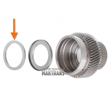 Podkładka łożyska koła słonecznego nr 1 FORD 10R80 – grubość 3,35 mm, średnica zewnętrzna 57,05 mm, średnica wewnętrzna 45,60 mm