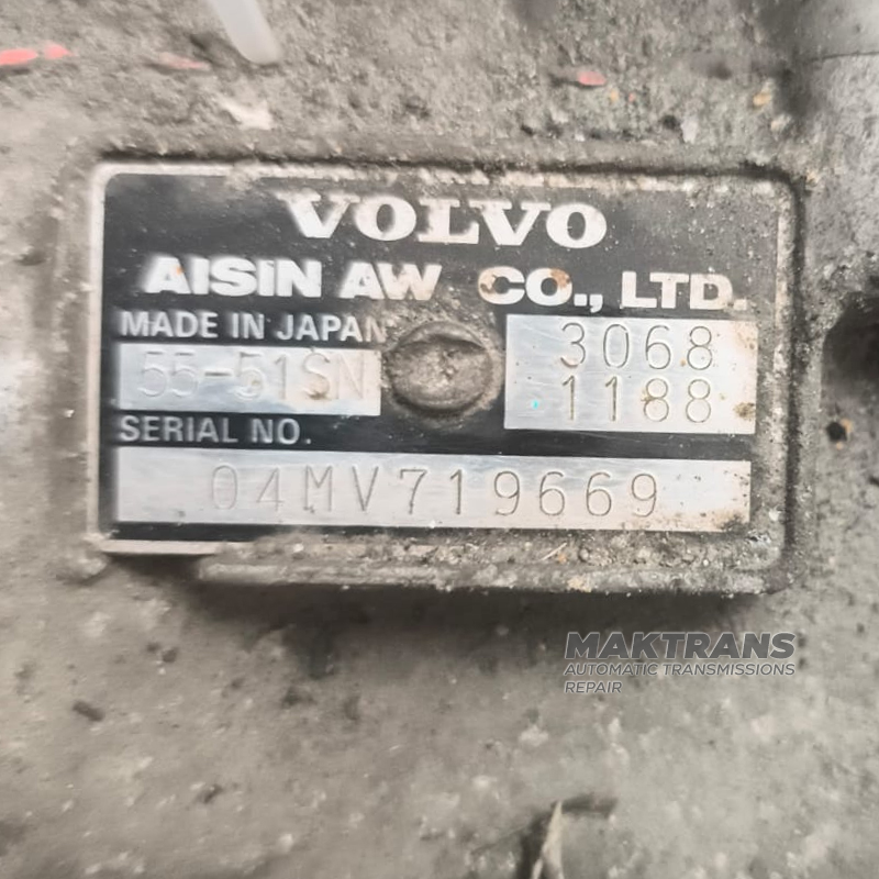 Zespół automatycznej skrzyni biegów AISIN WARNER AW55-51SN 4WD —30681188 (Volvo XC90 2002–2006 2.4 D D5), z przetwornikiem momentu obrotowego 43A180