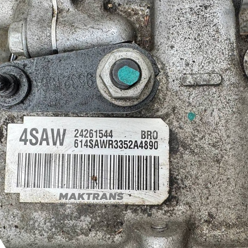 Zespół automatycznej skrzyni biegów GM 6T40 2WD (FWD) - 24261544, oznaczenie skrzyni biegów 4SAW (BUICK ENCORE 1.4L 6 Speed FWD, 2013-2014)