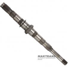 Wał wtórny VAG DSG DL501 0B5 — 0B5307215M (długość wału 587 mm), z tuleją po stronie czołowej (średnica wewnętrzna tulei 16 mm)